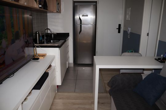 Sala de apartamento para alugar com 1 quarto, 28m² em República, São Paulo