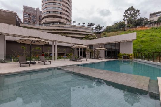 Área comum - Piscina de apartamento à venda com 3 quartos, 116m² em Vale do Sereno, Nova Lima