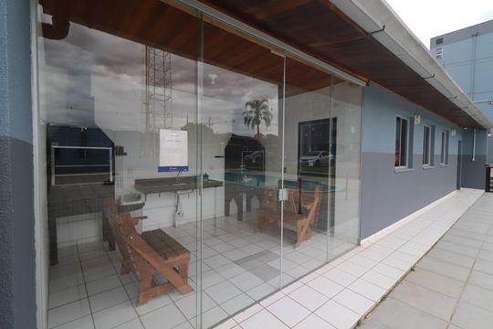 Área comum - Salão de festas de apartamento para alugar com 2 quartos, 74m² em Roselândia, Novo Hamburgo