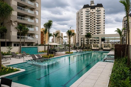 Área comum - Piscina de apartamento para alugar com 3 quartos, 75m² em Vila Osasco, Osasco