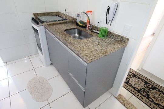 Cozinha de apartamento para alugar com 2 quartos, 62m² em Monte Castelo, São José dos Campos