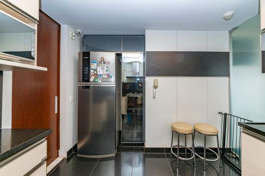 Cozinha de apartamento à venda com 3 quartos, 145m² em Vale do Sereno, Nova Lima