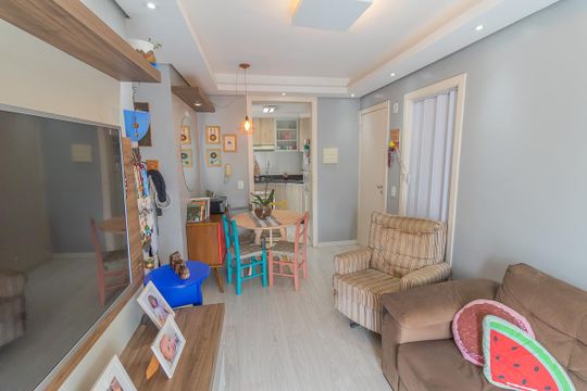 Sala de apartamento para alugar com 2 quartos, 60m² em Santos Dumont, São Leopoldo