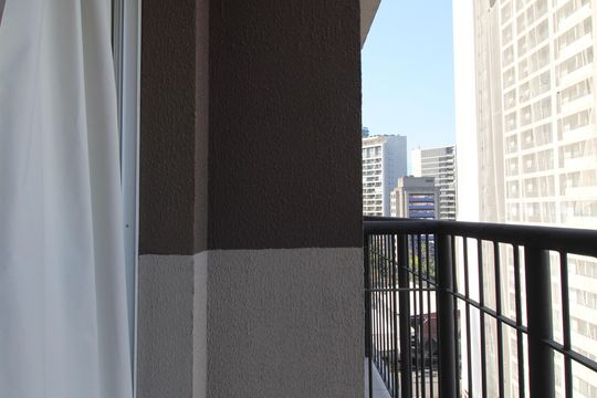 Varanda de kitnet/studio para alugar com 1 quarto, 24m² em Vila Olímpia, São Paulo