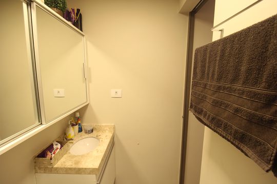 Banheiro de kitnet/studio à venda com 1 quarto, 25m² em Santana, São Paulo