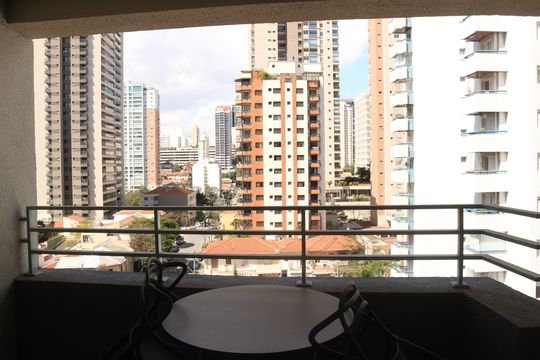 Varanda do Studio de apartamento à venda com 1 quarto, 24m² em Perdizes, São Paulo