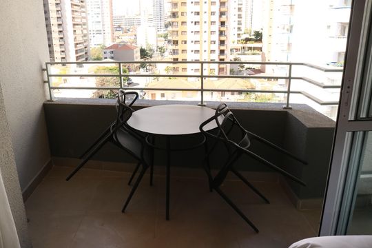 Varanda do Studio de apartamento à venda com 1 quarto, 24m² em Perdizes, São Paulo