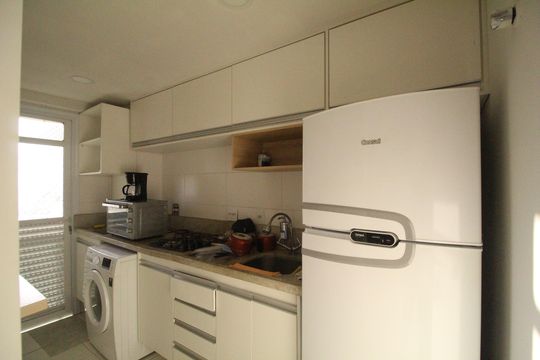 Cozinha de apartamento à venda com 1 quarto, 70m² em Camorim, Rio de Janeiro