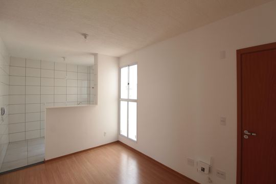 Sala de apartamento para alugar com 2 quartos, 45m² em Cerejeira (justinópolis), Ribeirão das Neves