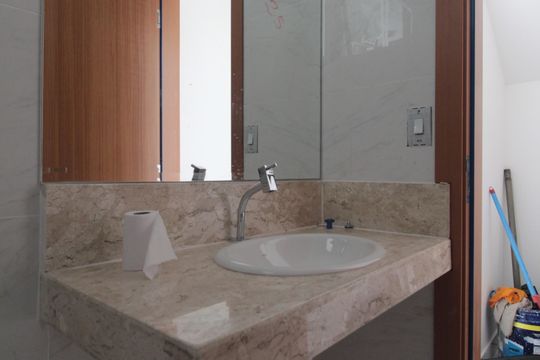Lavabo de casa de condomínio à venda com 3 quartos, 140m² em Trevo, Belo Horizonte