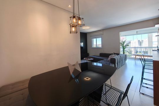 Sala de apartamento à venda com 2 quartos, 72m² em Parque Italia, Campinas