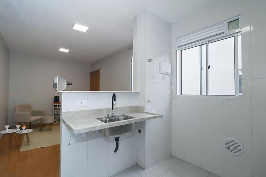Cozinha de apartamento à venda com 2 quartos, 41m² em Protásio Alves, Porto Alegre