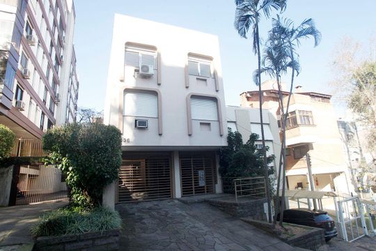 Fachada de apartamento à venda com 1 quarto, 48m² em Petrópolis, Porto Alegre
