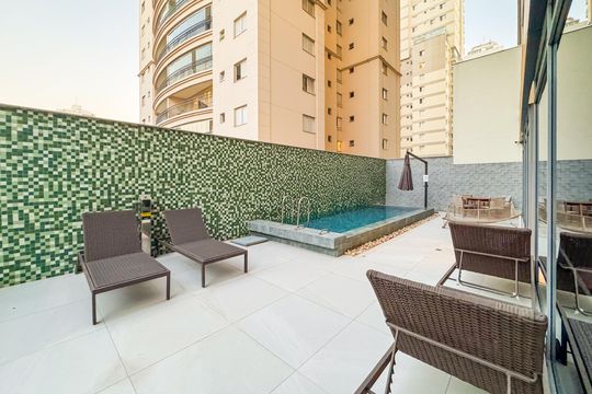 Piscina de apartamento para alugar com 1 quarto, 25m² em Vila Mariana, São Paulo