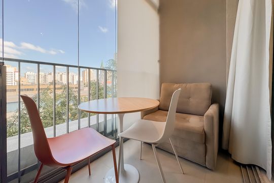 Varanda de apartamento para alugar com 1 quarto, 25m² em Vila Mariana, São Paulo