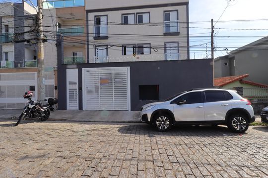 Fachada de apartamento à venda com 2 quartos, 82m² em Vila Humaita, Santo André