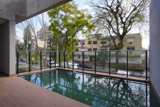 Área comum - Piscina de apartamento para alugar com 1 quarto, 45m² em Petrópolis, Porto Alegre