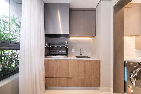 Sala - Varanda de apartamento para alugar com 2 quartos, 81m² em Brooklin, São Paulo