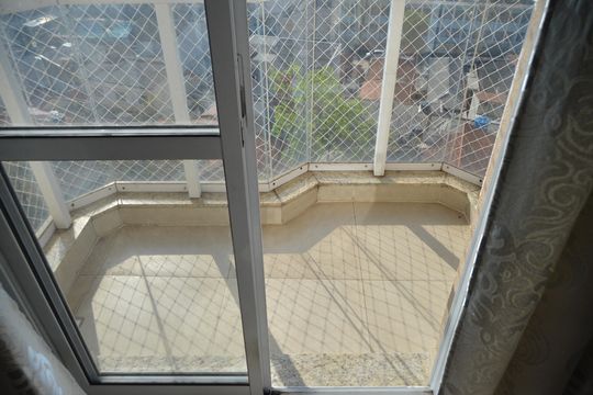 Varanda da Sala de apartamento à venda com 2 quartos, 55m² em Parque das Nações, Santo André