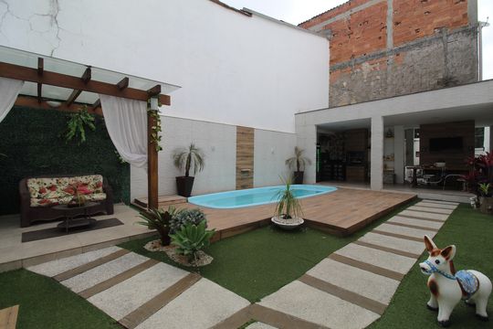 Quintal de casa de condomínio à venda com 2 quartos, 200m² em Taquara, Rio de Janeiro