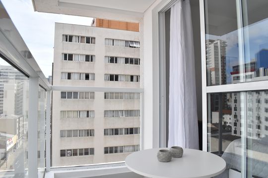 Varanda do Studio de kitnet/studio à venda com 1 quarto, 27m² em Centro, Curitiba