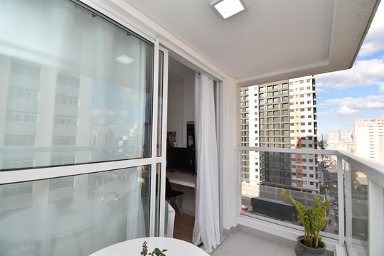 Varanda do Studio de kitnet/studio à venda com 1 quarto, 27m² em Centro, Curitiba