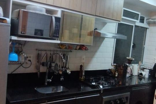 Cozinha de apartamento à venda com 2 quartos, 40m² em Recreio dos Bandeirantes, Rio de Janeiro