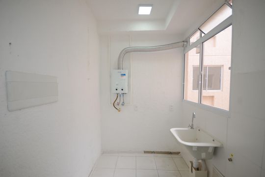 Cozinha e Área de Serviço de apartamento para alugar com 2 quartos, 41m² em Campo Grande, Rio de Janeiro
