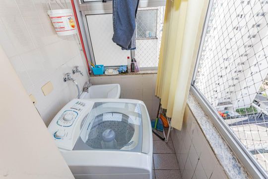 Área de Serviço de apartamento à venda com 2 quartos, 64m² em Vila Gumercindo, São Paulo