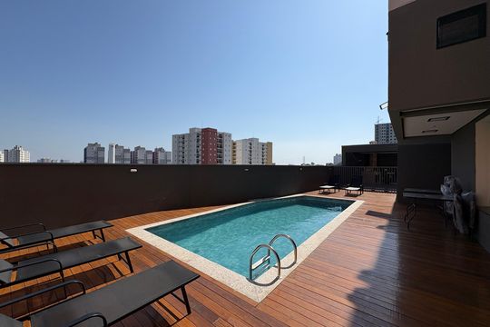 Área comum - Piscina de apartamento à venda com 2 quartos, 40m² em Jardim Cristiane, Santo André