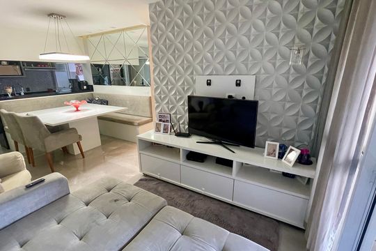 Sala de apartamento à venda com 3 quartos, 84m² em Gopouva, Guarulhos
