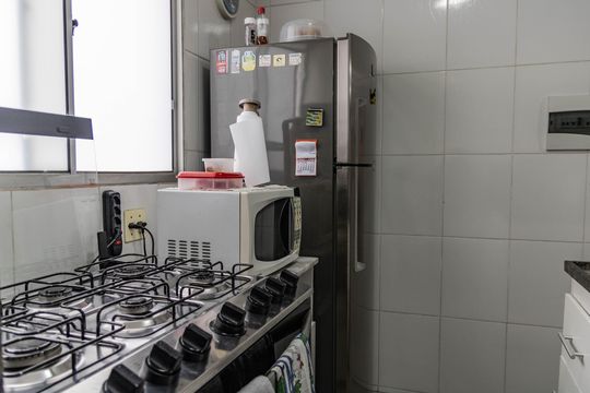 Cozinha de apartamento à venda com 3 quartos, 60m² em Santa Maria, Belo Horizonte
