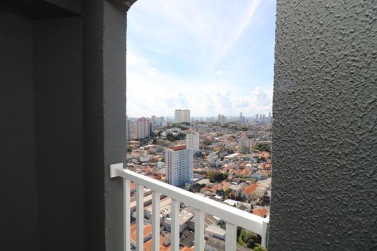 Varanda do Quarto de apartamento à venda com 1 quarto, 31m² em Vila Santa Clara, São Paulo