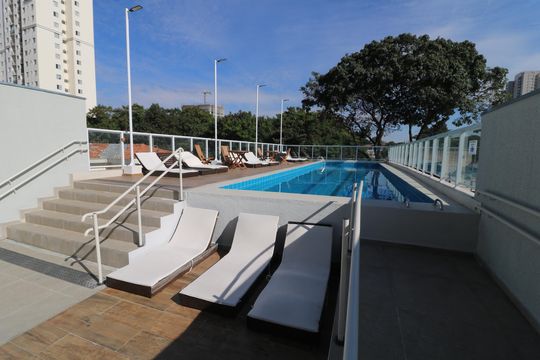 Área comum - Piscina de apartamento à venda com 1 quarto, 31m² em Vila Santa Clara, São Paulo