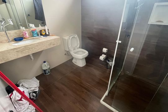Banheiro Social de casa para alugar com 3 quartos, 200m² em Jardim Flamboyant, Campinas