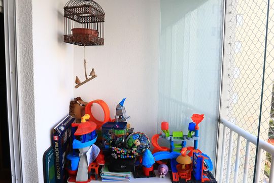 Varanda de apartamento à venda com 3 quartos, 69m² em Parque Reboucas, São Paulo