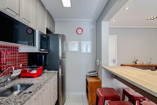 Cozinha de apartamento para alugar com 3 quartos, 93m² em Vila Regente Feijó, São Paulo