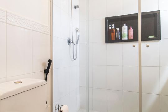 Banheiro da Suíte 3 de casa de condomínio à venda com 3 quartos, 164m² em Tamboré, Santana de Parnaíba