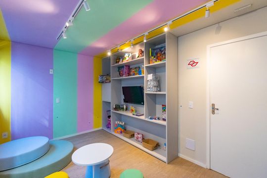 Área comum - Brinquedoteca de apartamento para alugar com 1 quarto, 28m² em Jardim Oriental, São Paulo
