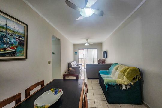 Sala de apartamento para alugar com 2 quartos, 92m² em Embaré, Santos
