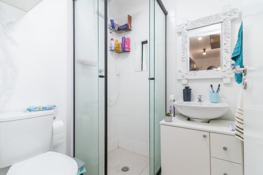 Banheiro de apartamento para alugar com 2 quartos, 34m² em Cidade Patriarca, São Paulo