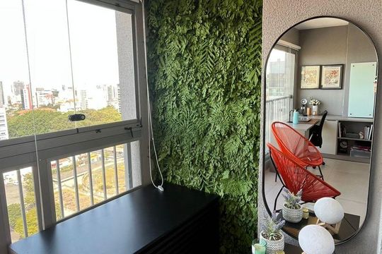 Varanda de apartamento à venda com 1 quarto, 37m² em Vila Mariana, São Paulo