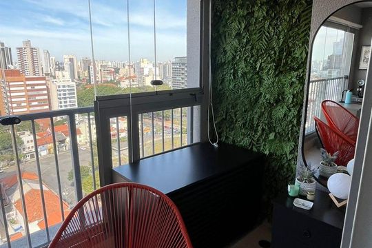 Varanda de apartamento à venda com 1 quarto, 37m² em Vila Mariana, São Paulo
