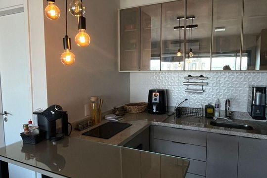 Cozinha de apartamento à venda com 1 quarto, 37m² em Vila Mariana, São Paulo