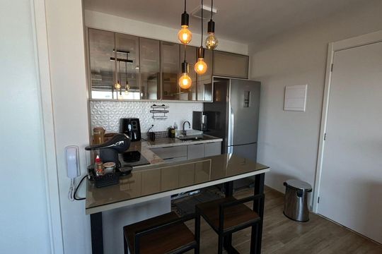 Cozinha de apartamento à venda com 1 quarto, 37m² em Vila Mariana, São Paulo