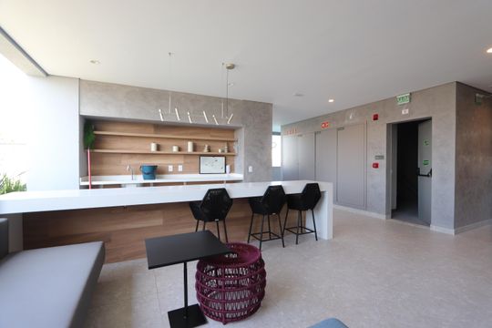 Área comum - Bar da Piscina de kitnet/studio à venda com 1 quarto, 23m² em Jardim Aurelia, São Paulo