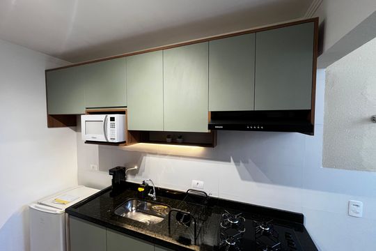 Cozinha de kitnet/studio à venda com 1 quarto, 29m² em Casa Verde, São Paulo