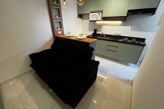Sala/Cozinha de kitnet/studio à venda com 1 quarto, 29m² em Casa Verde, São Paulo