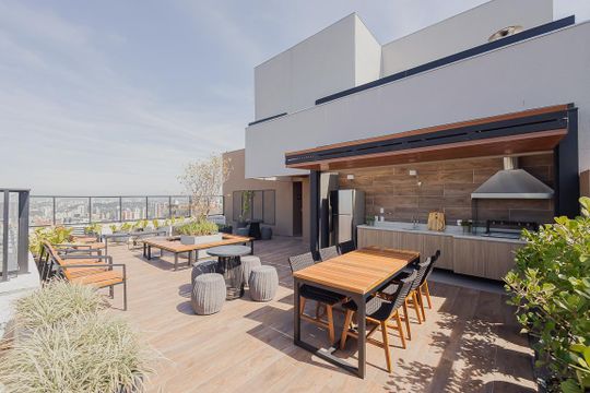 Área comum de kitnet/studio à venda com 1 quarto, 29m² em Pinheiros, São Paulo