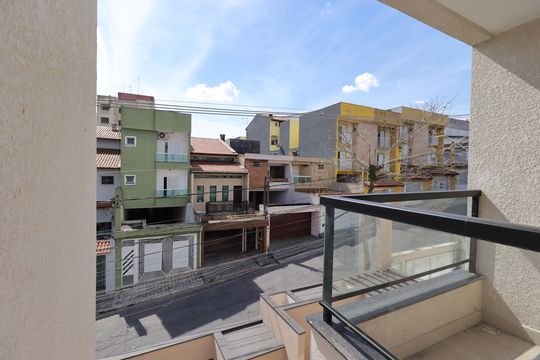 Vista da Suíte 2 de apartamento à venda com 2 quartos, 90m² em Vila Humaita, Santo André